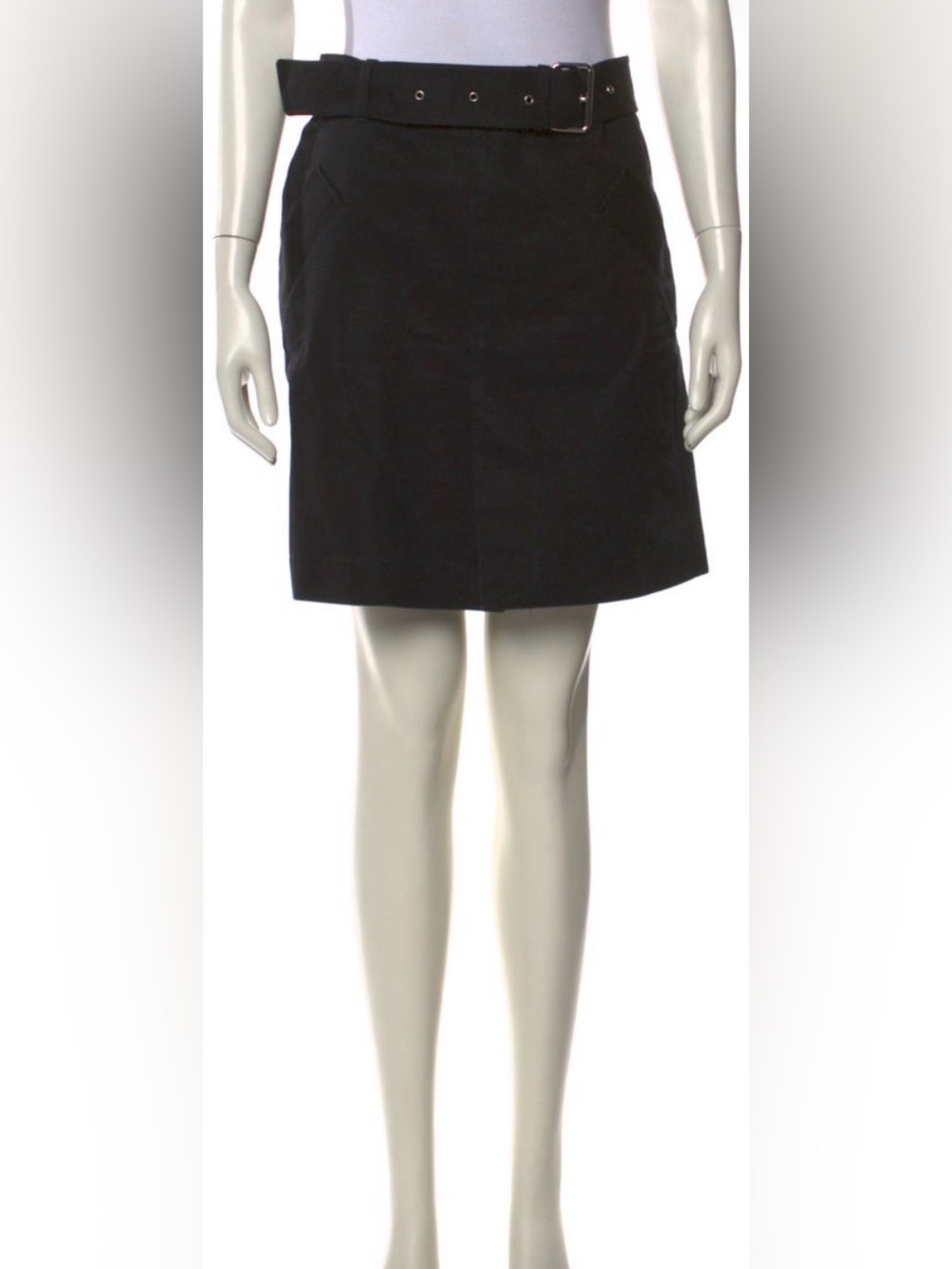 Toteme Black Mini Skirt with Belt